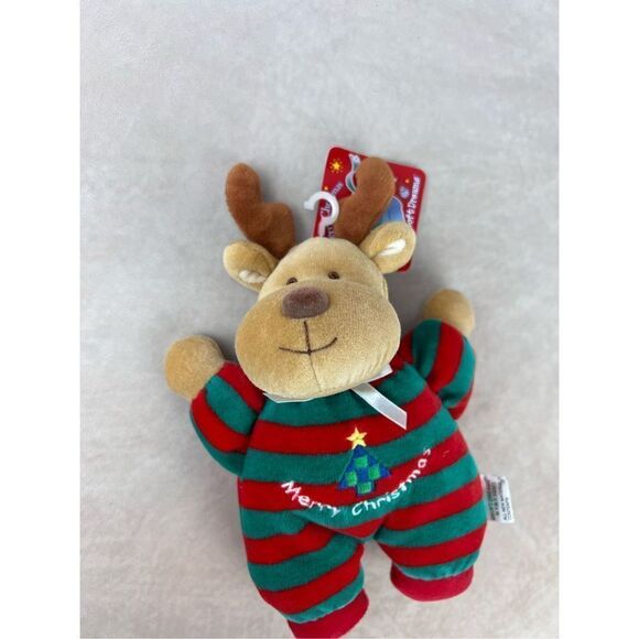 Vintage Soft Dreams My First Christmas Reindeer Rattle Plush - Picture 3 of 7